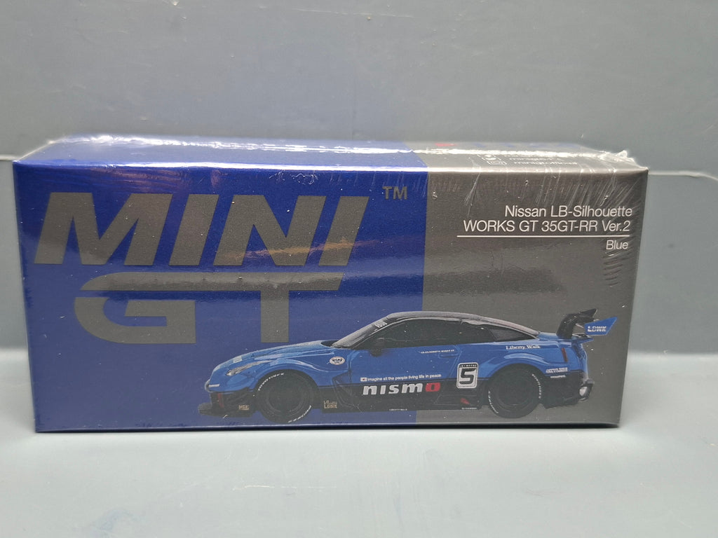 Mini GT Nissan LB-Silhouette Work GT 35T-RR ver2 blue Nismo n° 1124 (NP37)