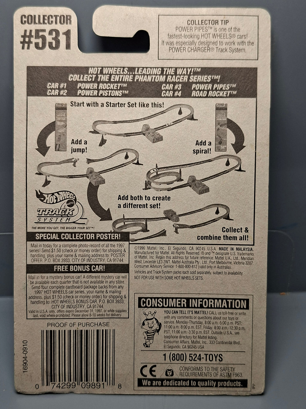 Hot Wheels Power pipes   1997-531 (NP19)