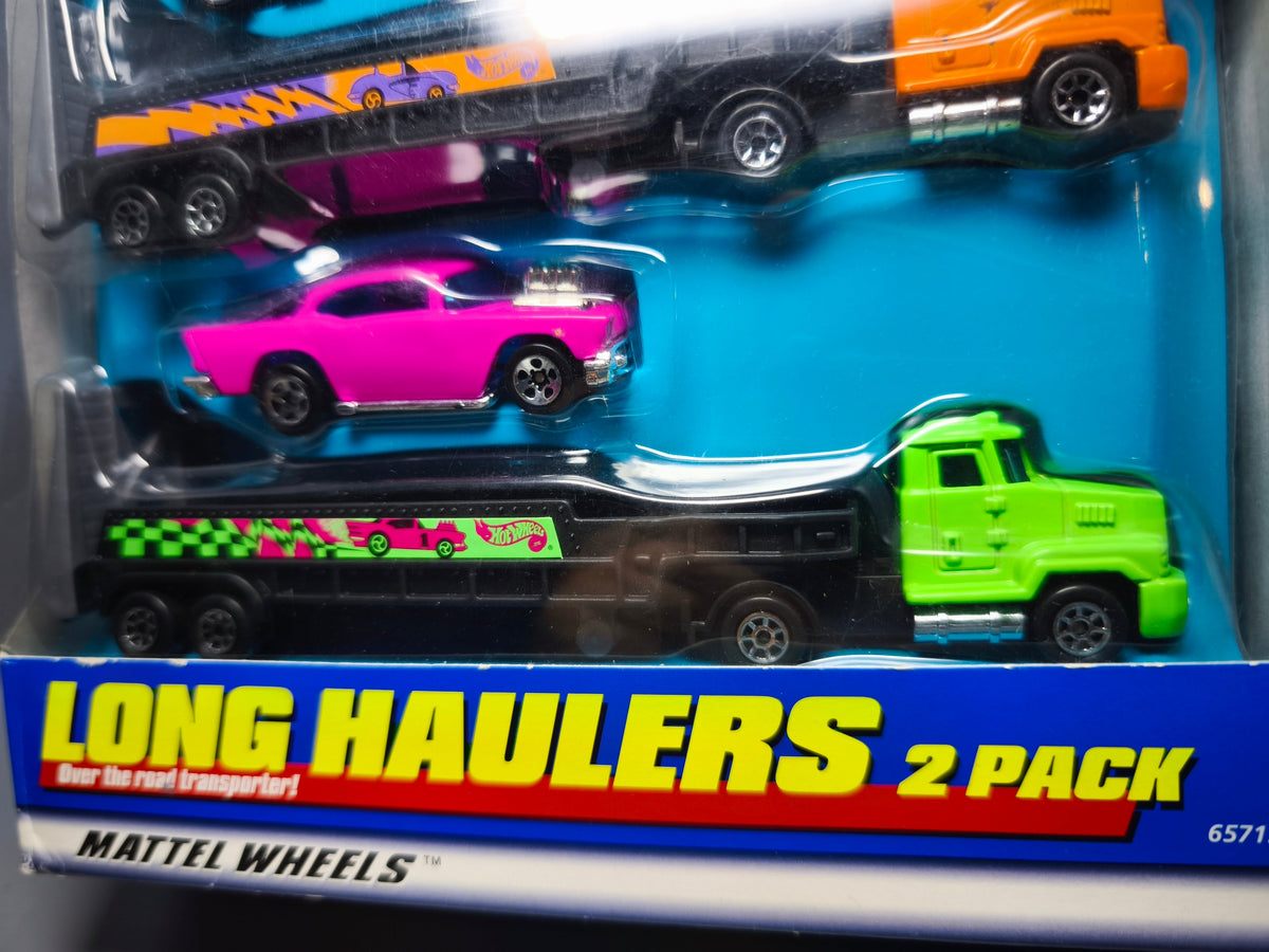 Hot Wheels 1999 long haulers exclusive kmart  58 corvette et 57 chevy + 2 (CT05)