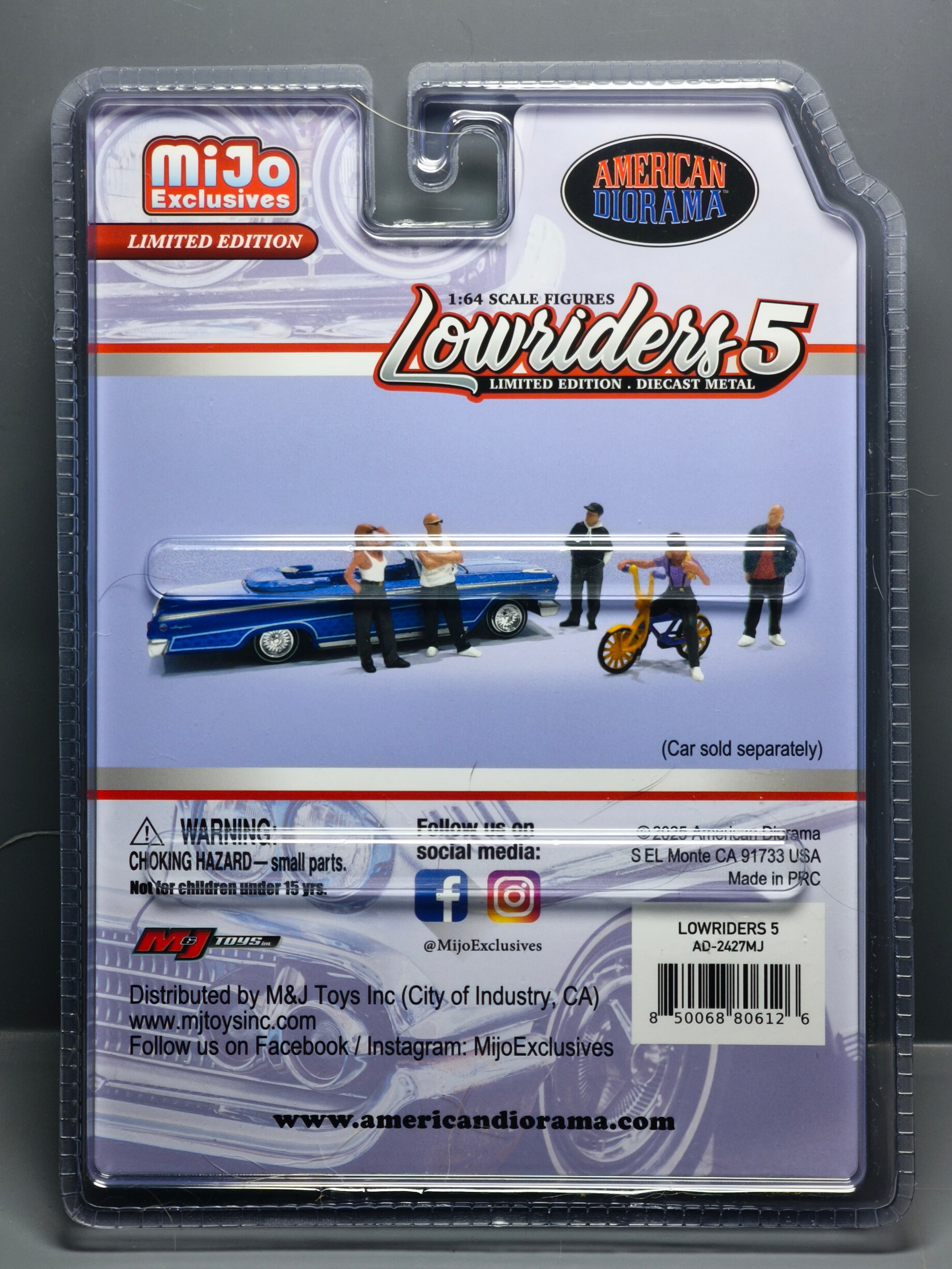 American Diorama 1/64 Lowriders 5 Figure Set (NG01)