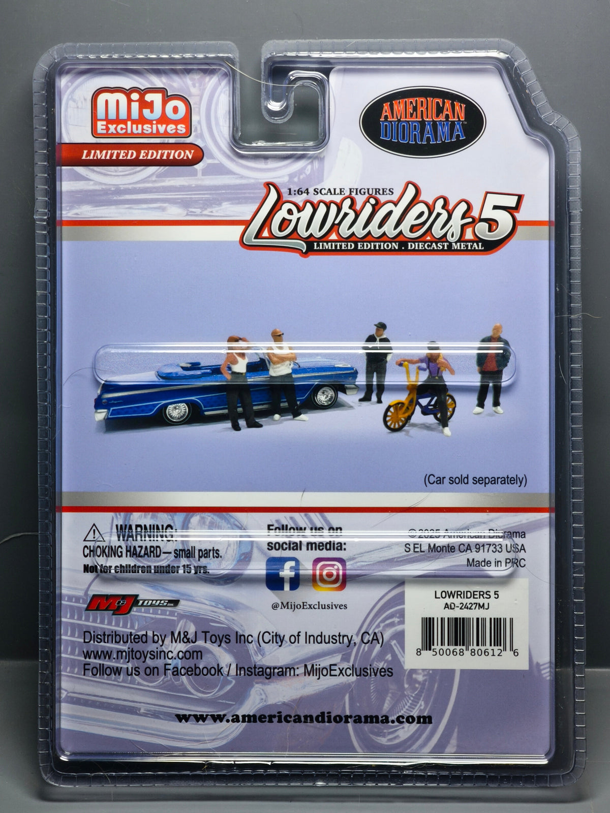 American Diorama 1/64 Lowriders 5 Figure Set (NG01)