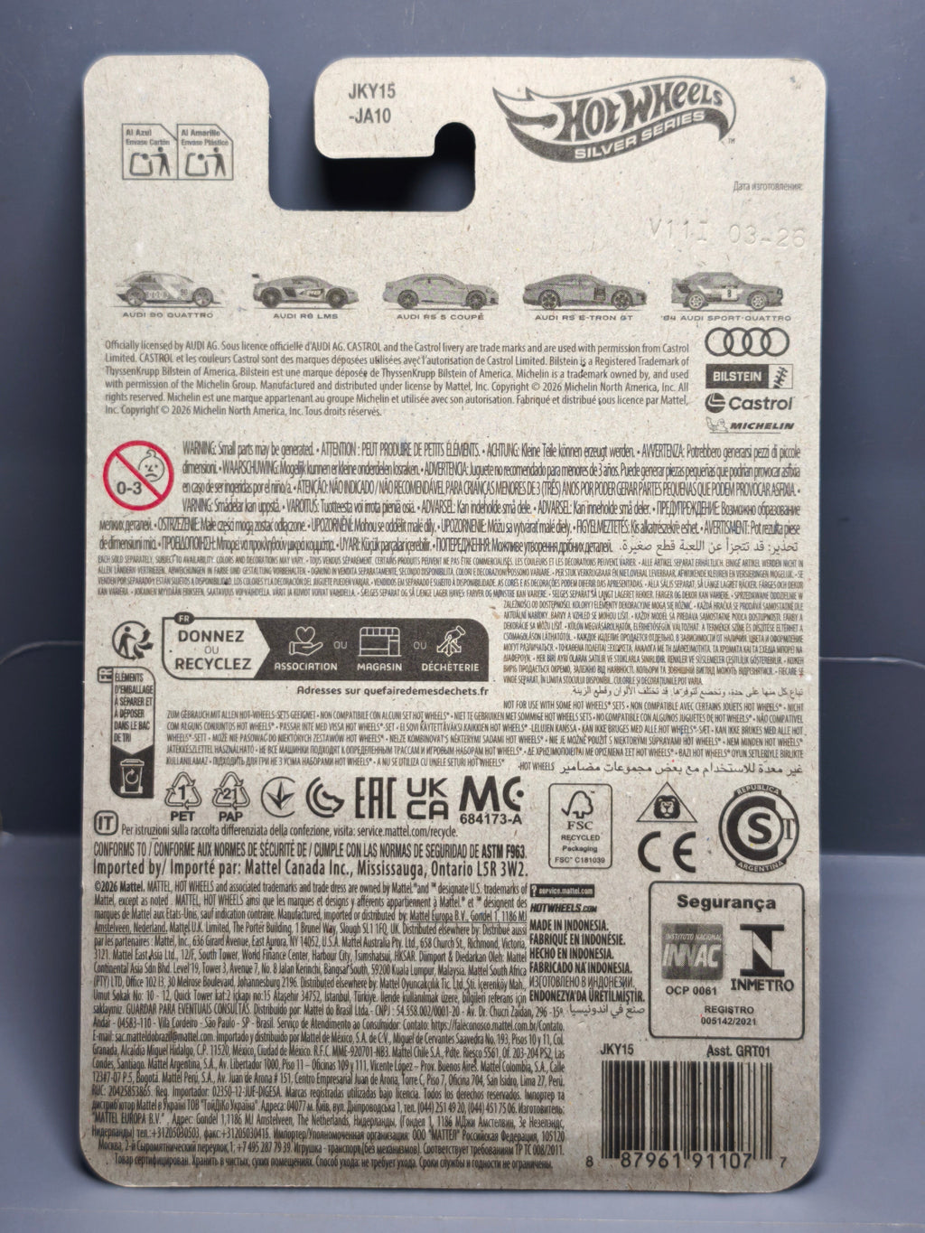 Hot Wheels 2026 Audi Silver series 90 Quattro (NP19)