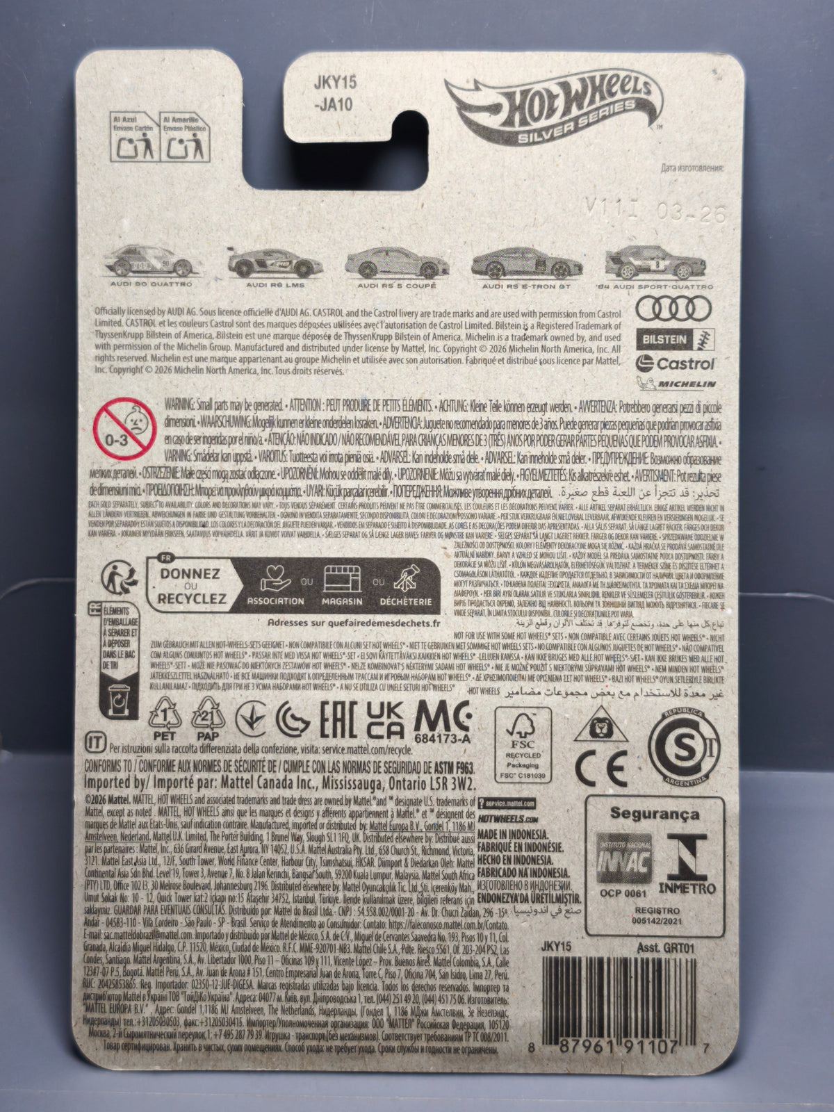 Hot Wheels 2026 Audi Silver series 90 Quattro (NP19)