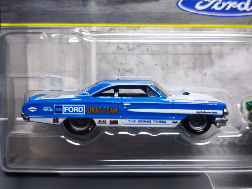 Hot Wheels Premium 2-pack ’64 Ford galaxie 500 - '67 Anglia racer (CT12)