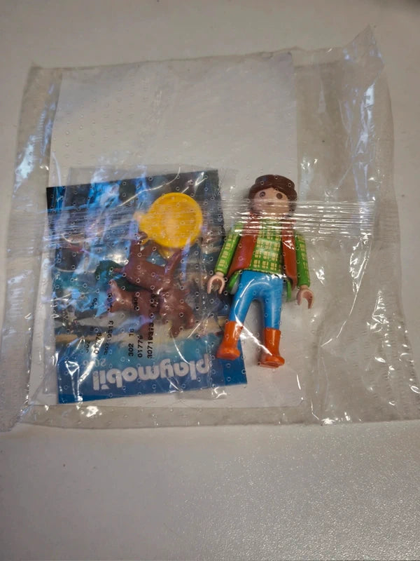Playmobil personnage paysanne avec chèvre (NP08)