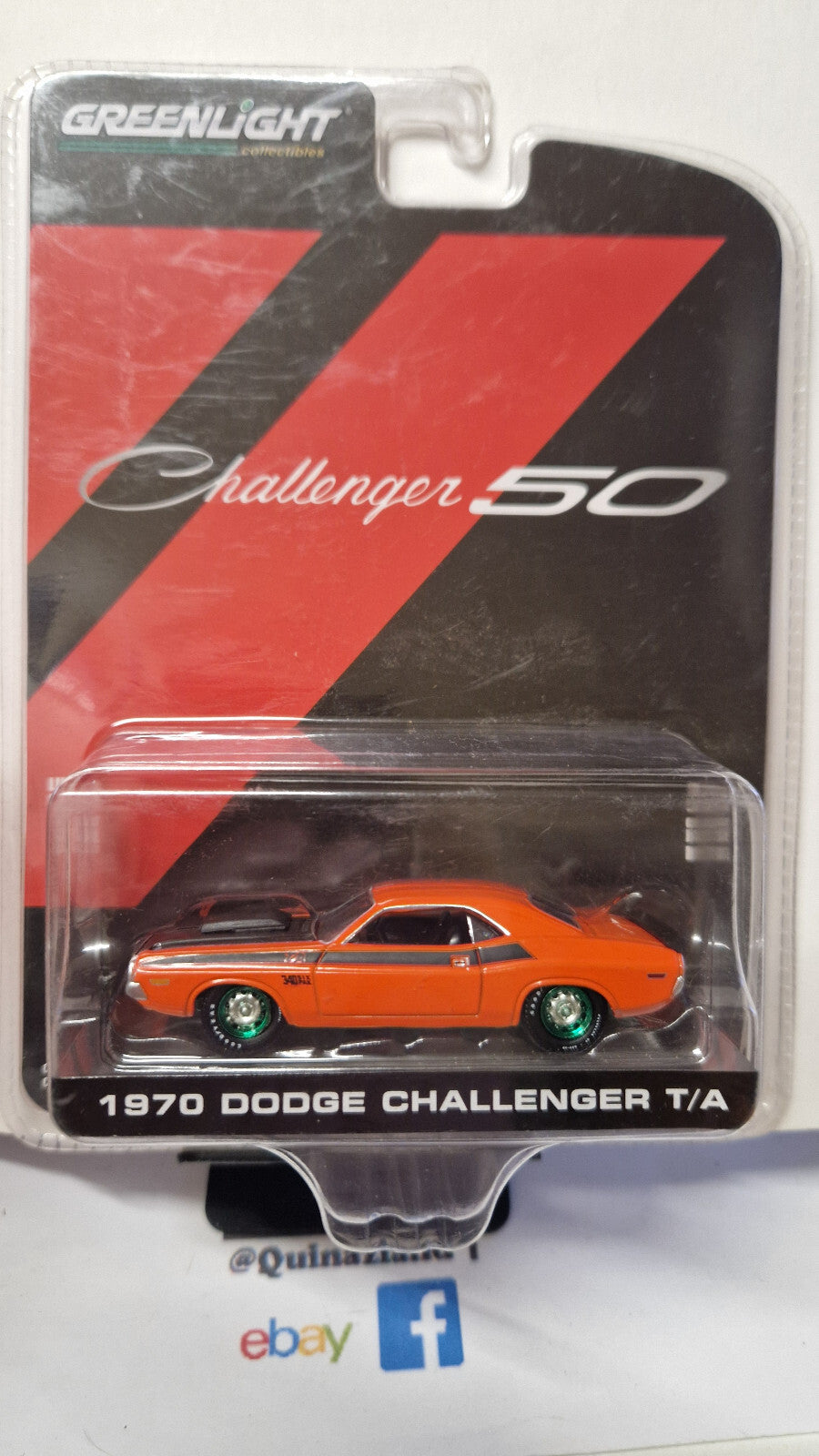 Greenlight Collectibles Challenger 50 1970 Dodge  Green Wheels Chase (NG61)
