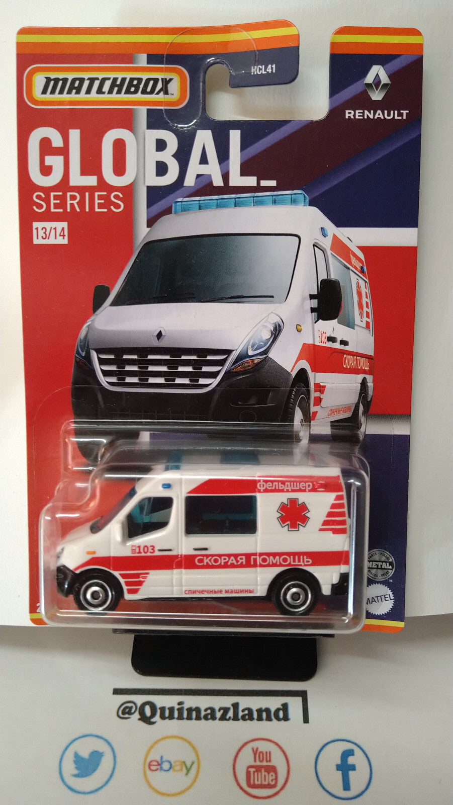 Matchbox série Global Renault Master ambulance  (NP50)
