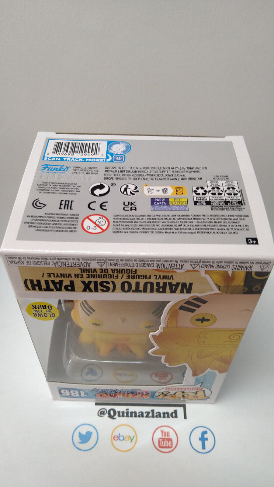 Funko Pop! NARUTO  N° 186 Naruto Six Path 'Special Edition' (F3)
