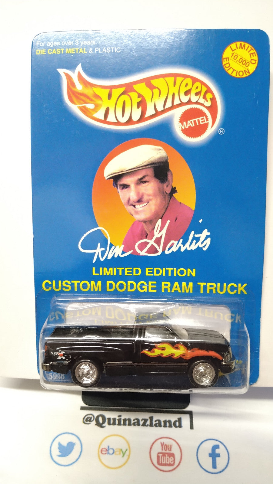 Hot Wheels 1996 don garlits limitée à 10000 exemplaires  Dodge ram truck  (CP09)