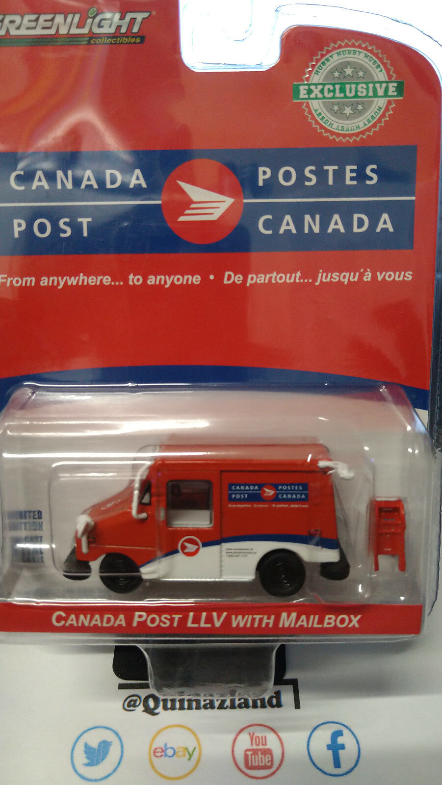 Greenlight Exclusive Canada Post LLV with Mailbox  (NG07)