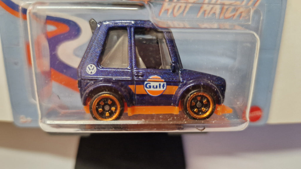 Hot Wheels 2025 Noppo Gulf racing Tooned Volkswagen golf MK1    (NP17)