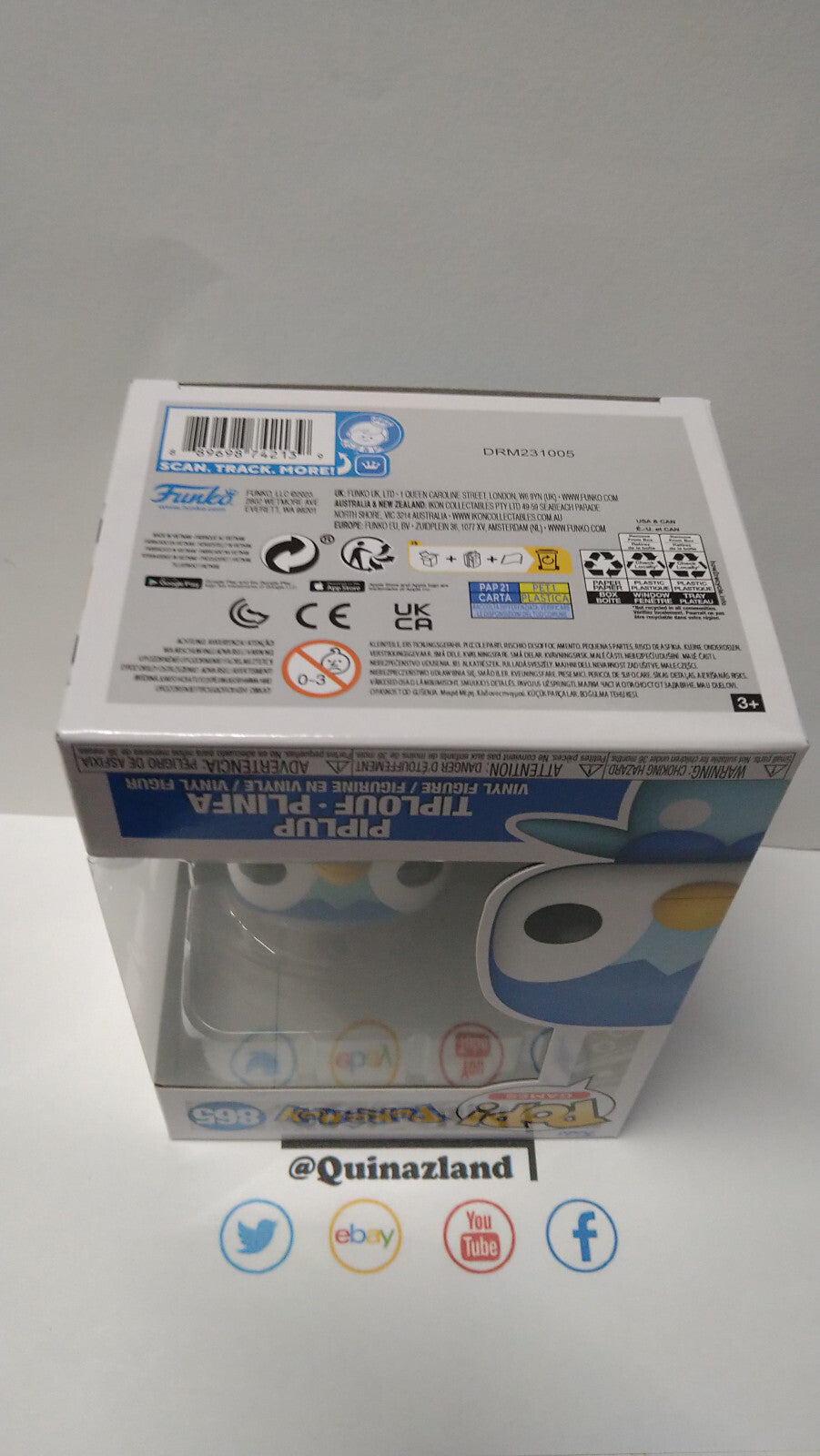 Funko Pop! POKEMON POP Games N° 865 Tiplouf (F11)