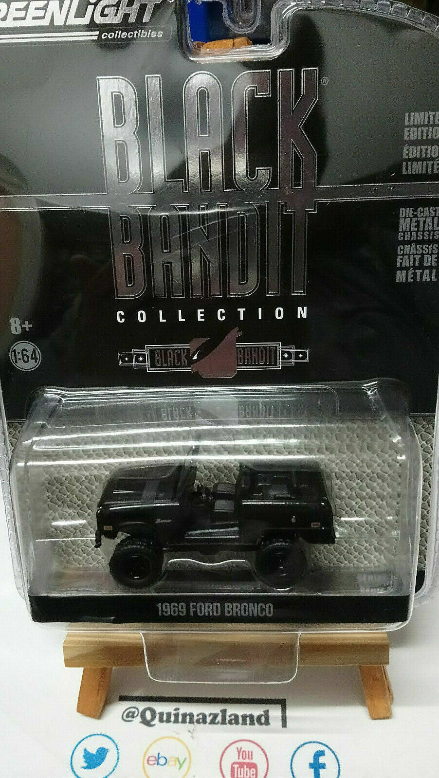 Greenlight Black Bandit 	 1969 Ford Bronco (NG44)