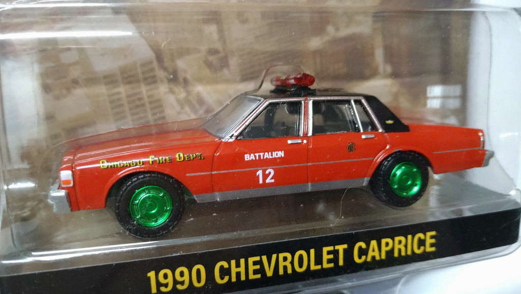 Greenlight Exclusive Chicago Fire Dept 1990 Chevrolet Caprice Chase  (NG32)