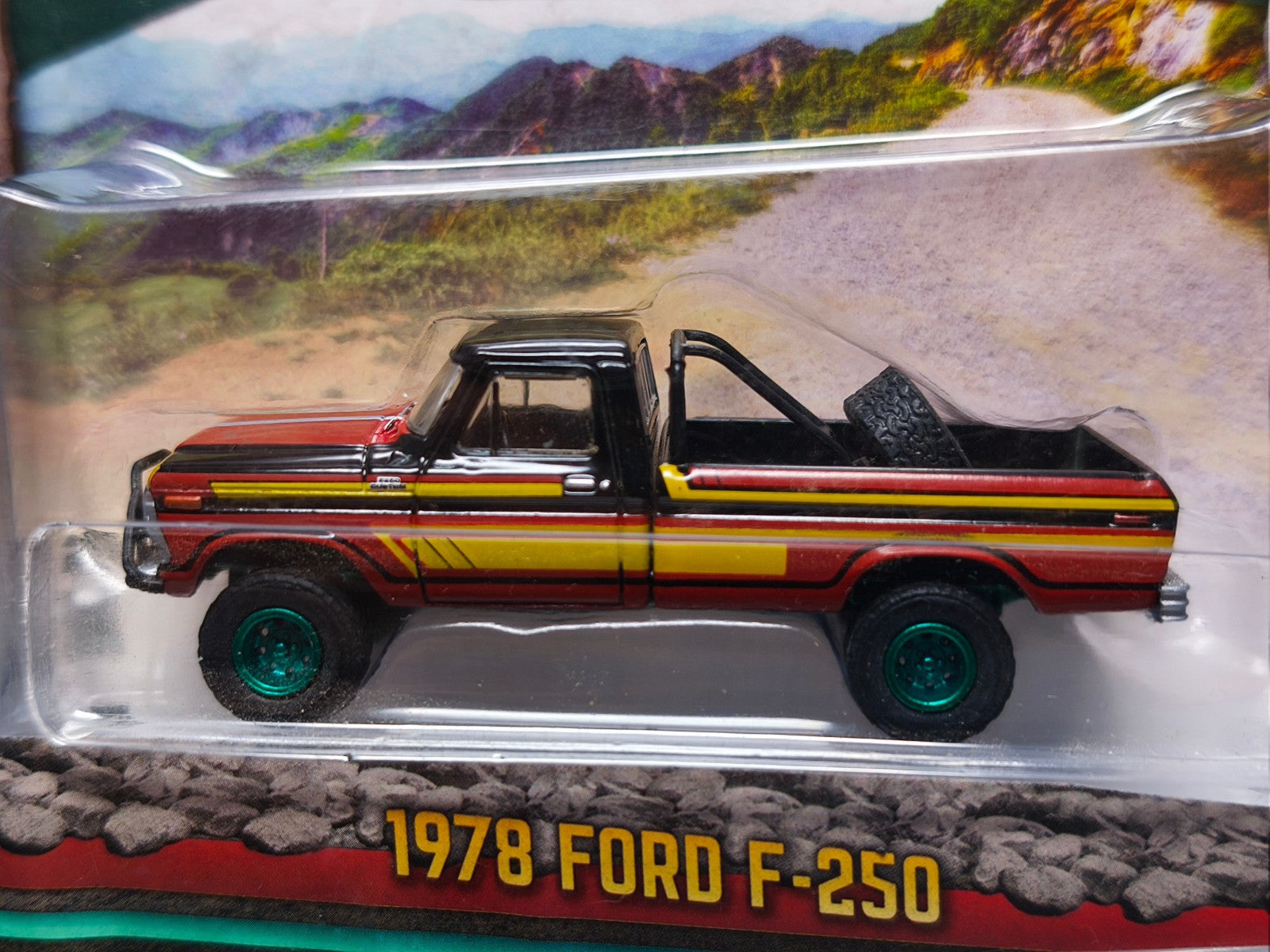 Greenlight All-Terrain 1978 Ford F-250  Chase Green wheels (NG58)