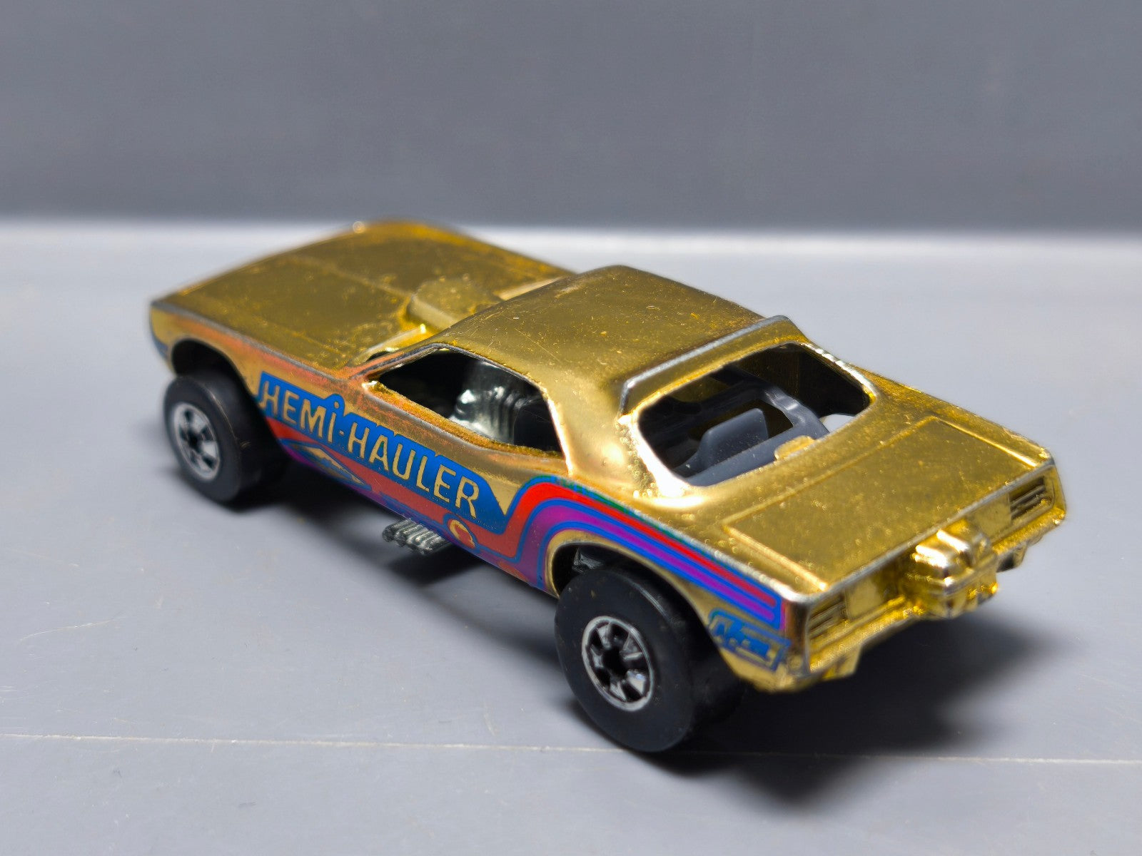 Hot Wheels Top Eliminator 1977 Logo Ac Bleu (A21)