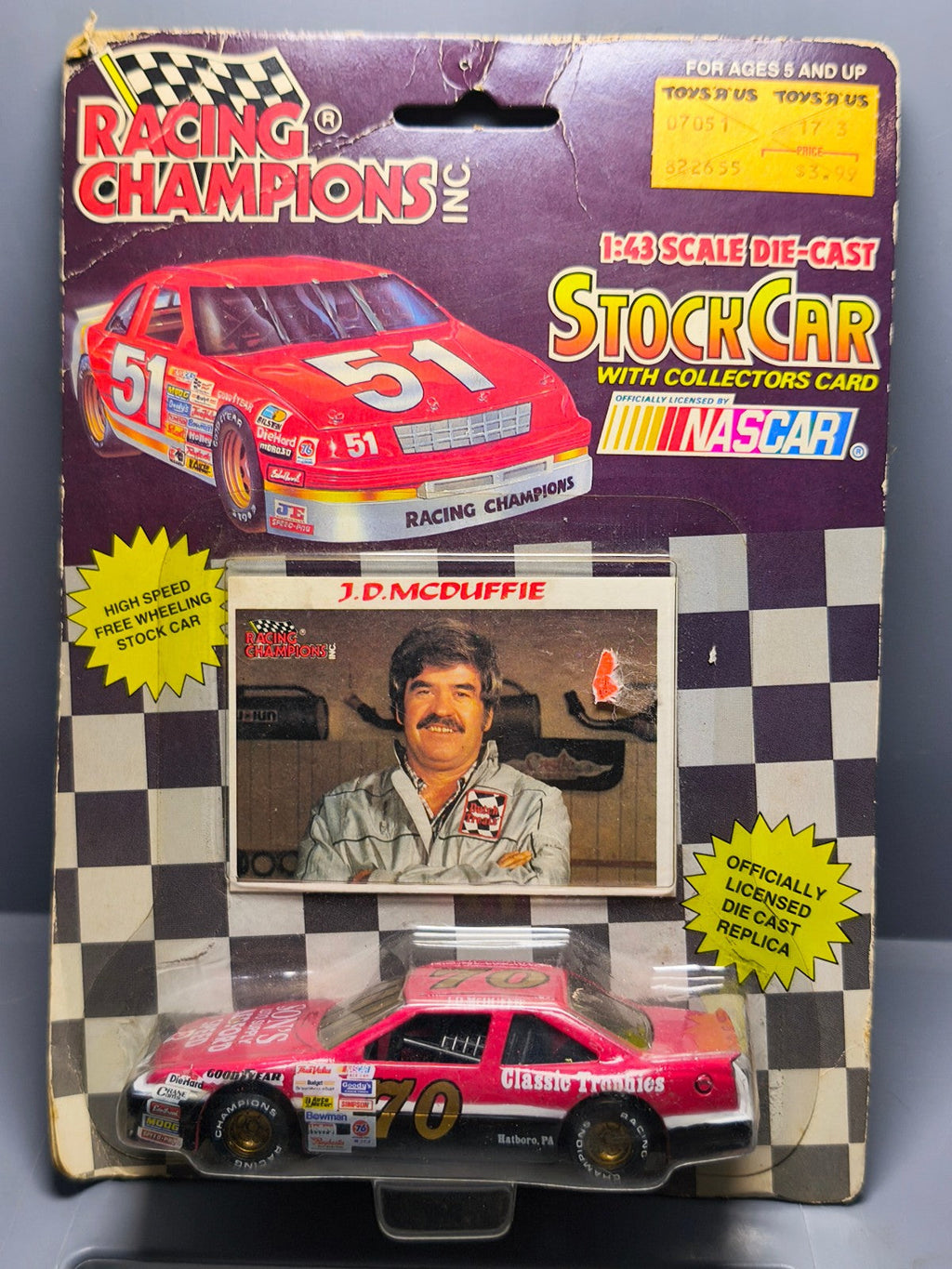 Racing champions 1/43 1992 stock cars  Pontiac grand prix son's J.D. Mcd  (CT10)