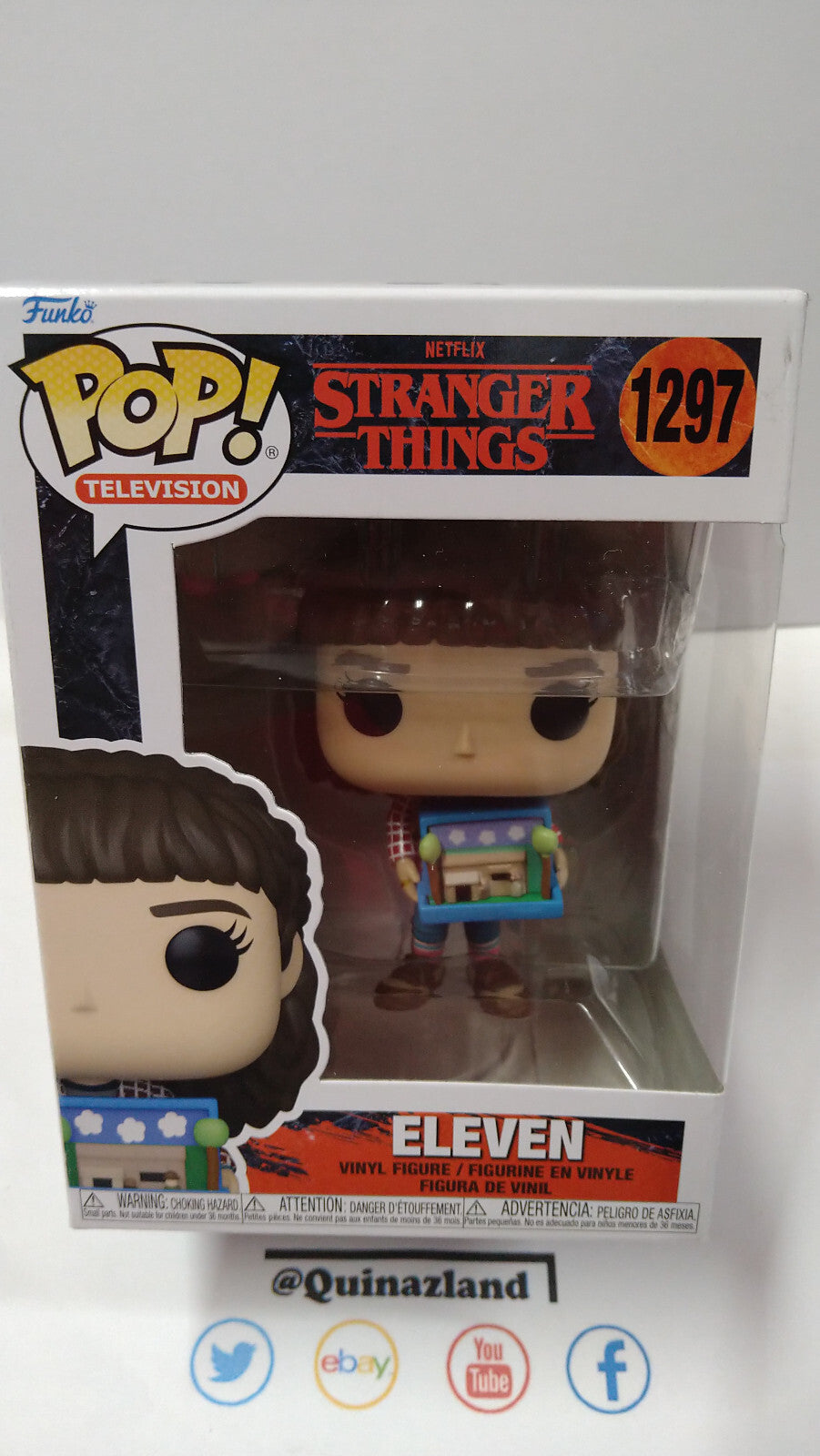 Funko Pop! STRANGER THINGS S4 POP N° 1297 Eleven avec Diorama (F6)
