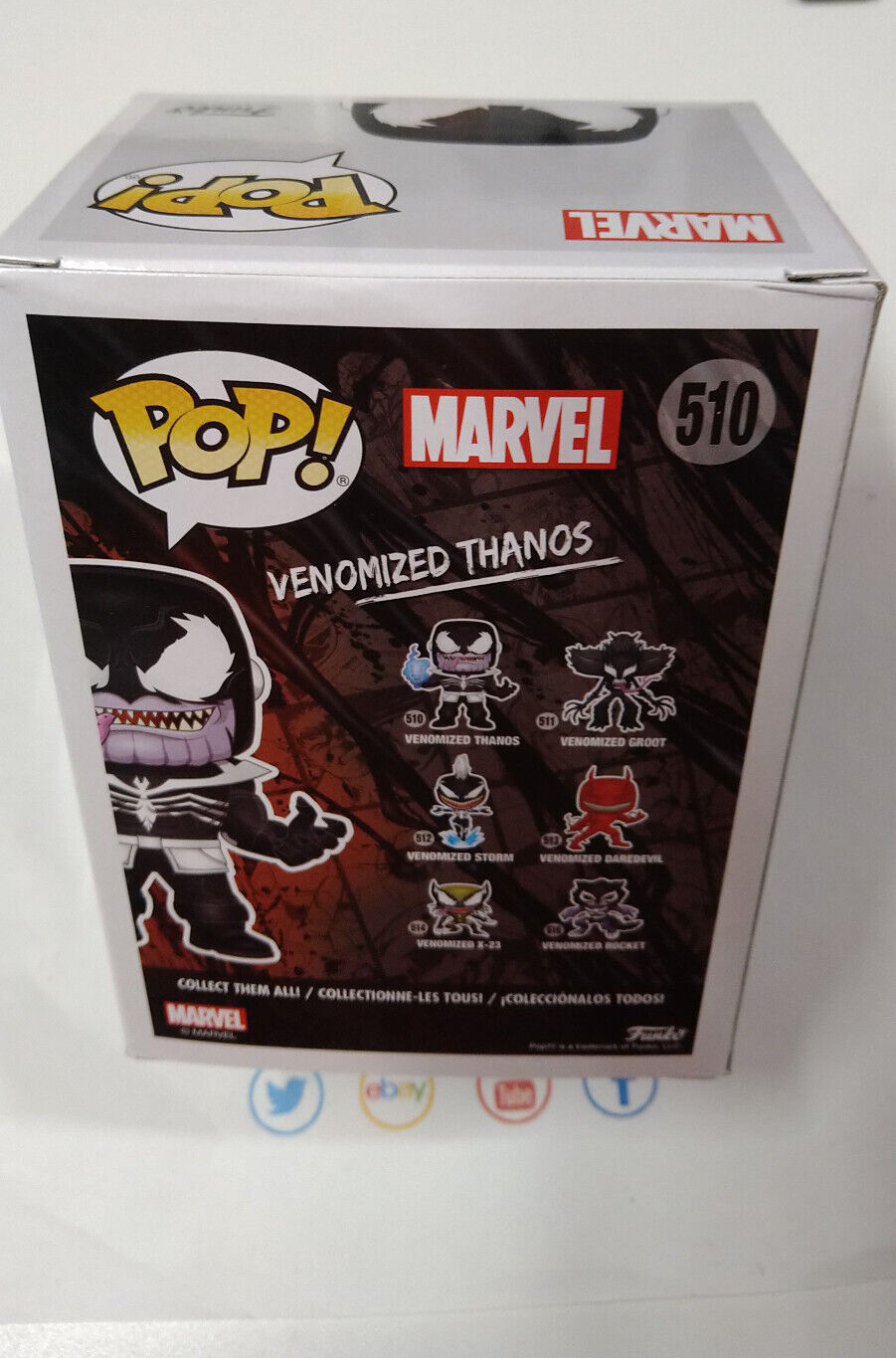 Funko Pop! MARVEL VENOM  N° 510 Venomized Thanos GITD SPECIAL EDITION (FU34)