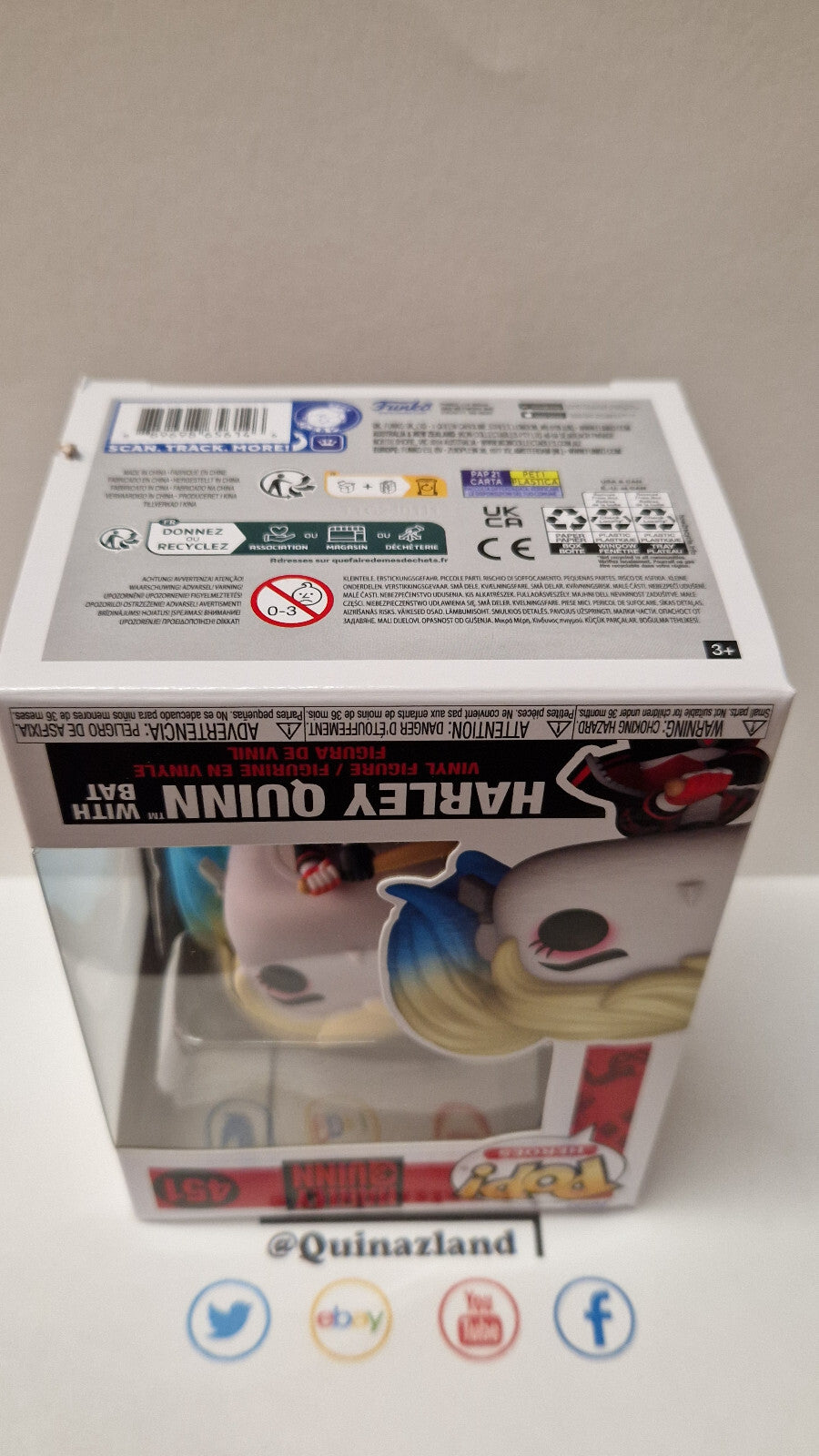 Funko Pop! DC COMICS POP N° 451 Harley Quinn avec batte de Baseball (F10)