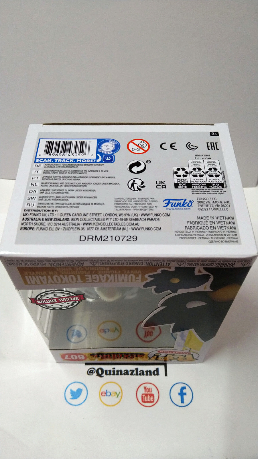 Funko Pop! MY HERO ACADEMIA  N° 607 Tokoyami Metal Effect SPECIAL Edition (F18)