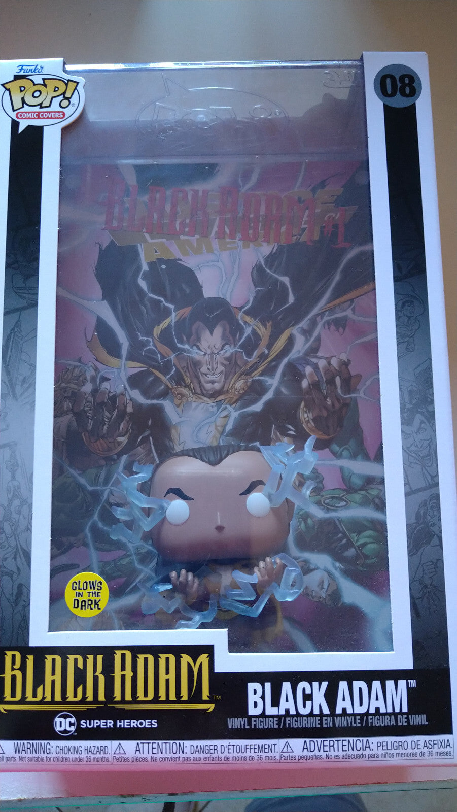 Funko Pop! COMIC COVER N° 08 Black Adam (cart)