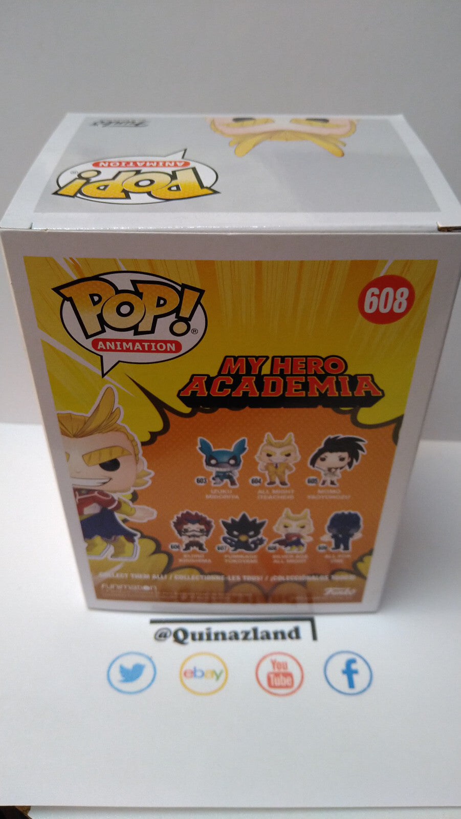 Funko Pop! MY HERO ACADEMIA  POP N° 608 Silver Age All Might GITD SPECIAL (FU32)