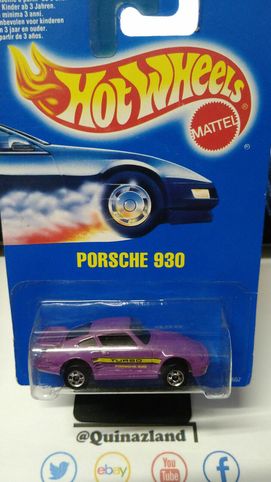 Hot Wheels 1991 blister international  Porsche 930 (NP41)
