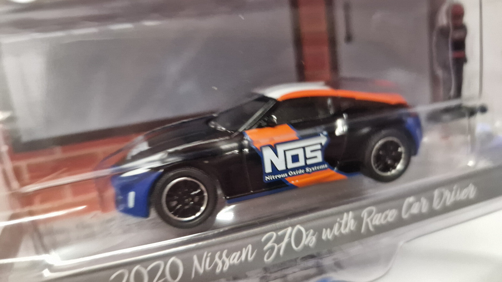 Greenlight The Hobby Shop Series 16 2020 Nissan 370z with Race Car Driver (NG49)