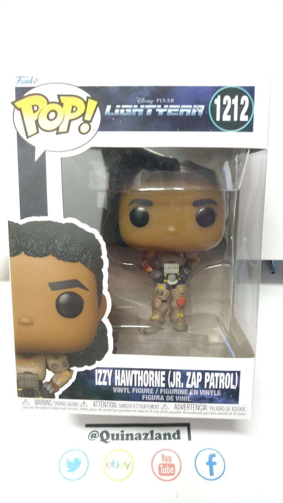 Funko Pop! BUZZ LIGHTYEAR 1212 Izzy Hawthorne Jr. Zap Patrol (FU17)