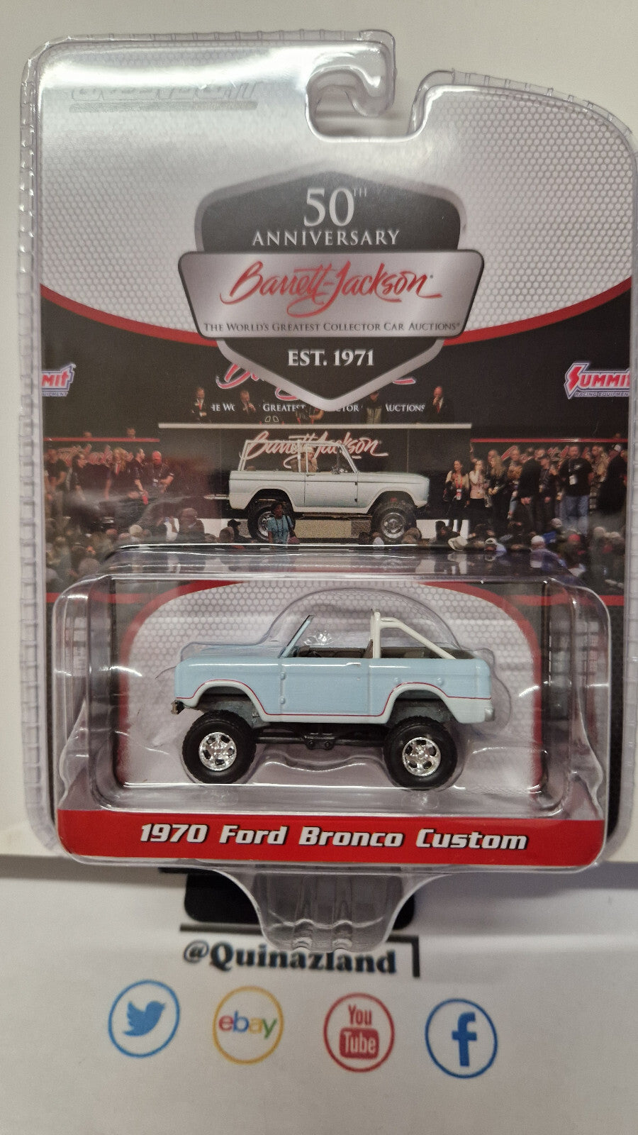 Greenlight Barrett-Jackson 1970 Ford Bronco Custom (NG16)