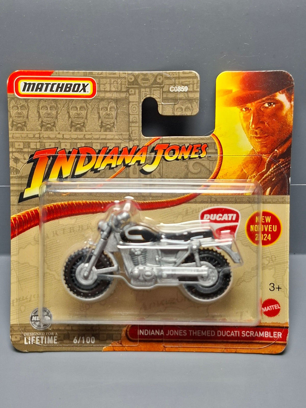 Matchbox 2024 Indiana jones Ducati scrambler   (CP19)