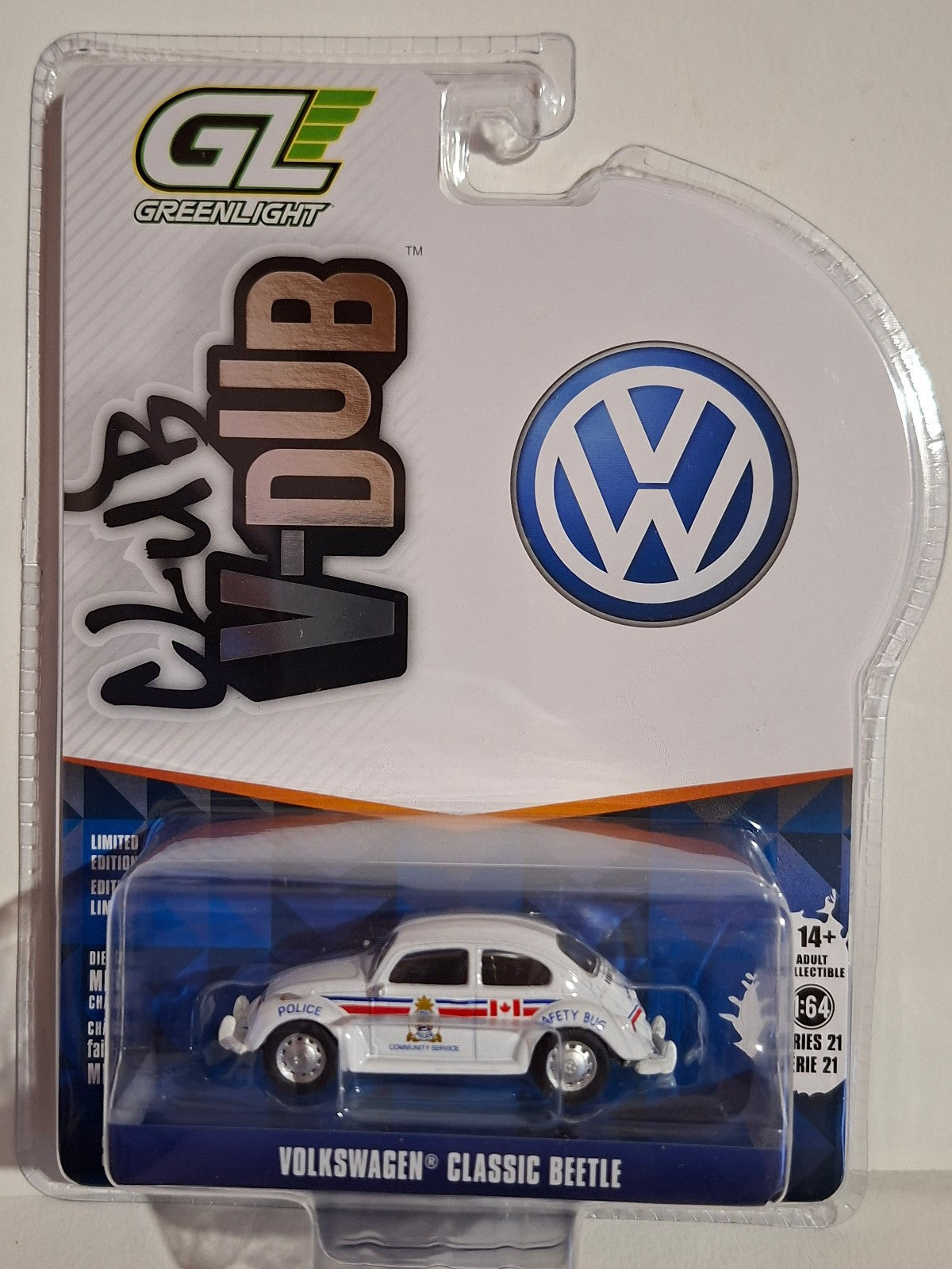 Greenlight Club V-Dub série 21 Classic Volkswagen Beetle london Canada   (NG49)