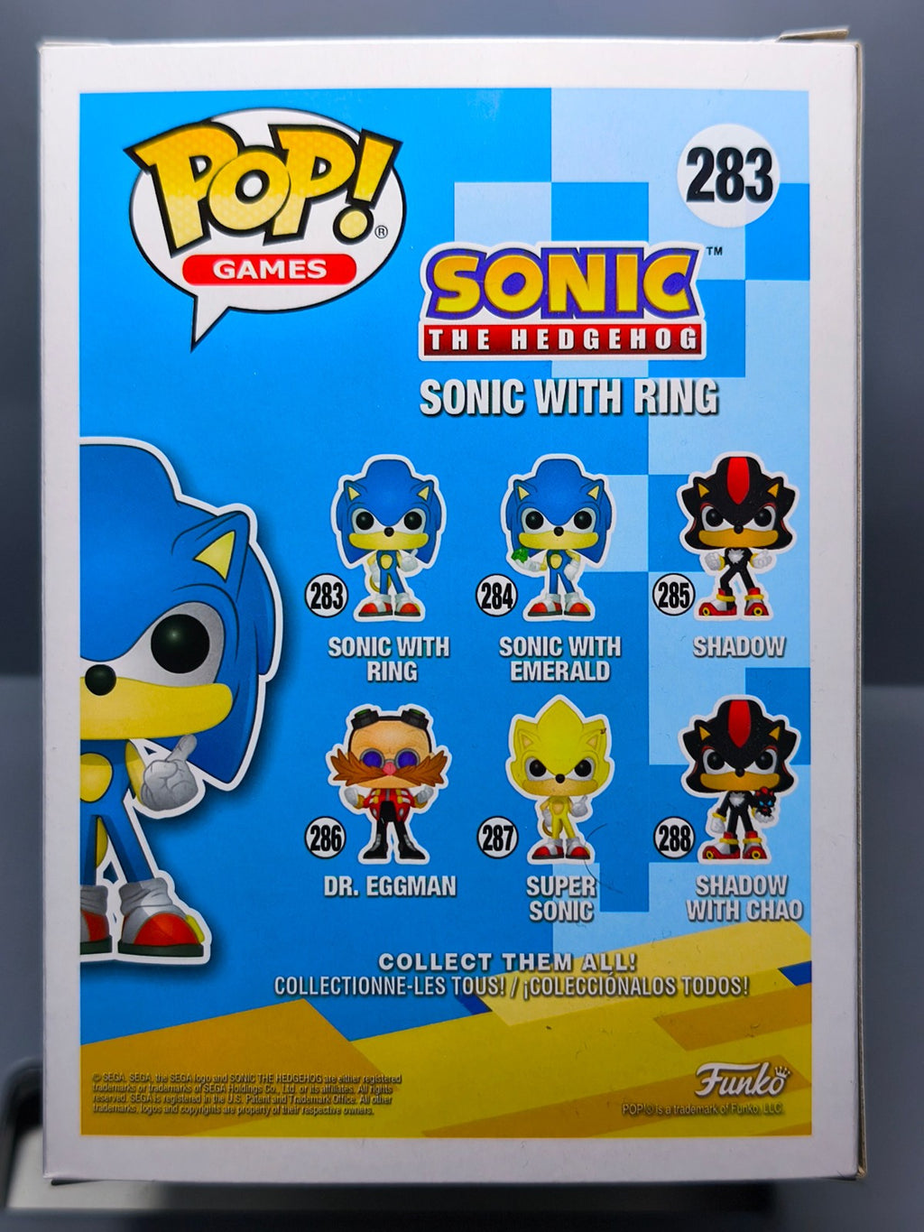 Funko Pop!  Sonic 30TH Pop N° 283 Sonic with Ring  (F17)
