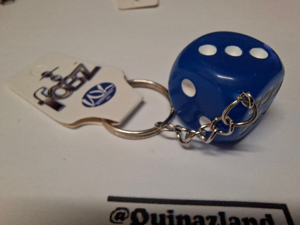 Fobz Porte clé dé bleu 2,5 cm  (CB)