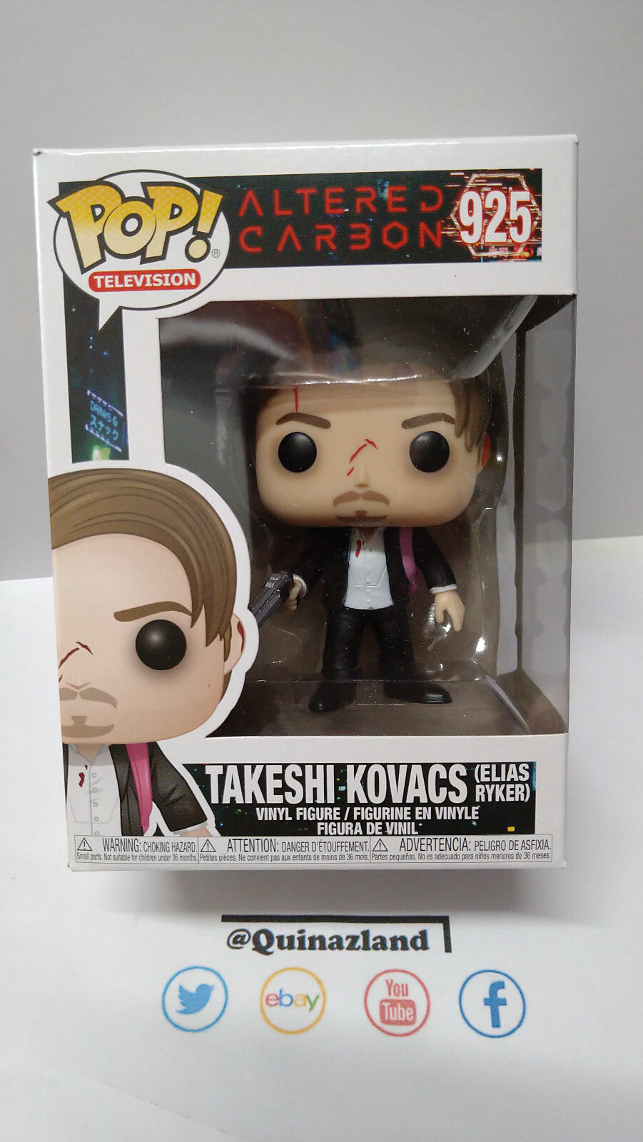 Funko Pop! ALTERED CARBON 925 Takeshi Kovacs Elias Ryker (F9)