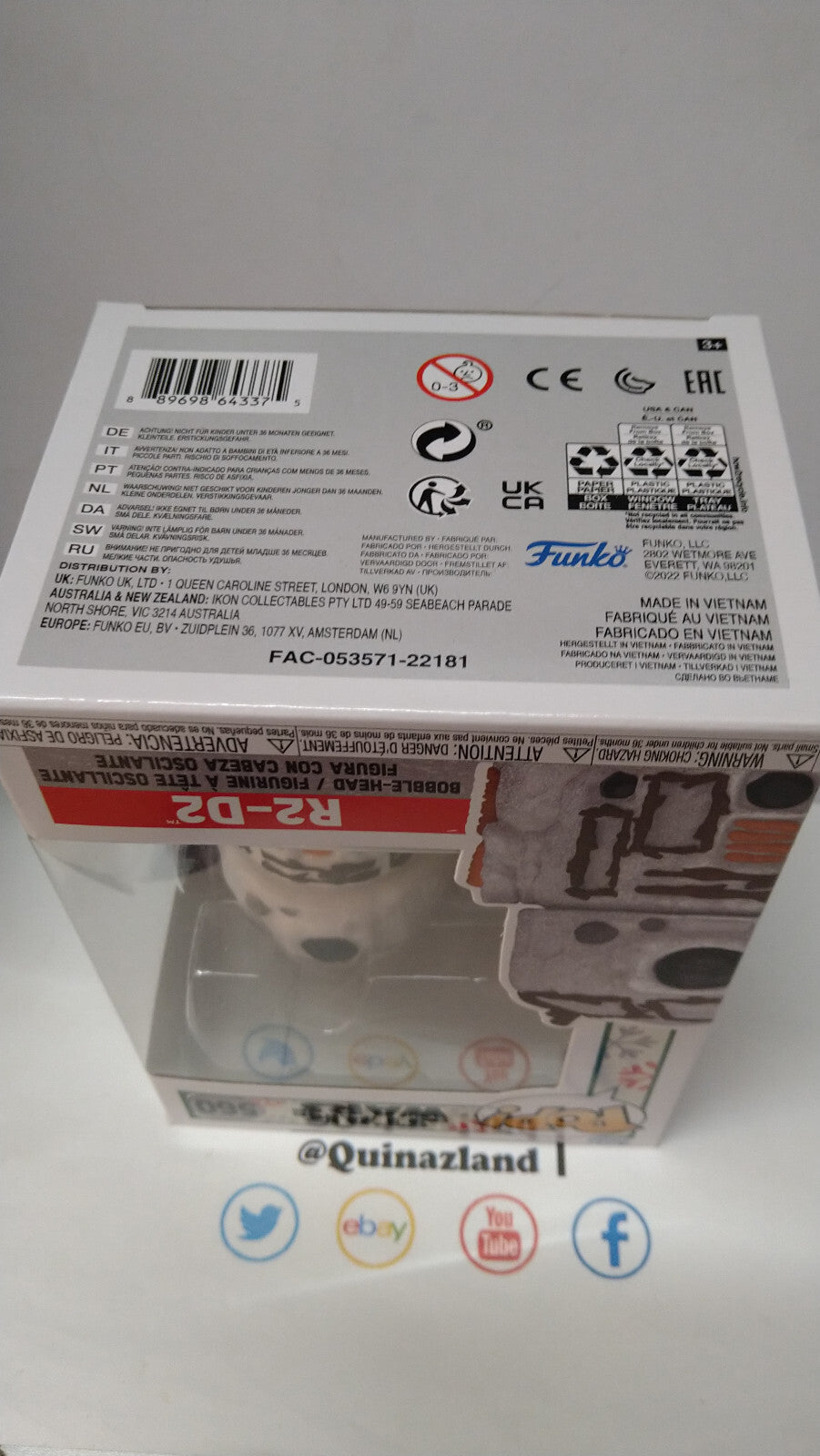 Funko Pop! STAR WARS HOLIDAY  N° 560 R2-D2 (F39)