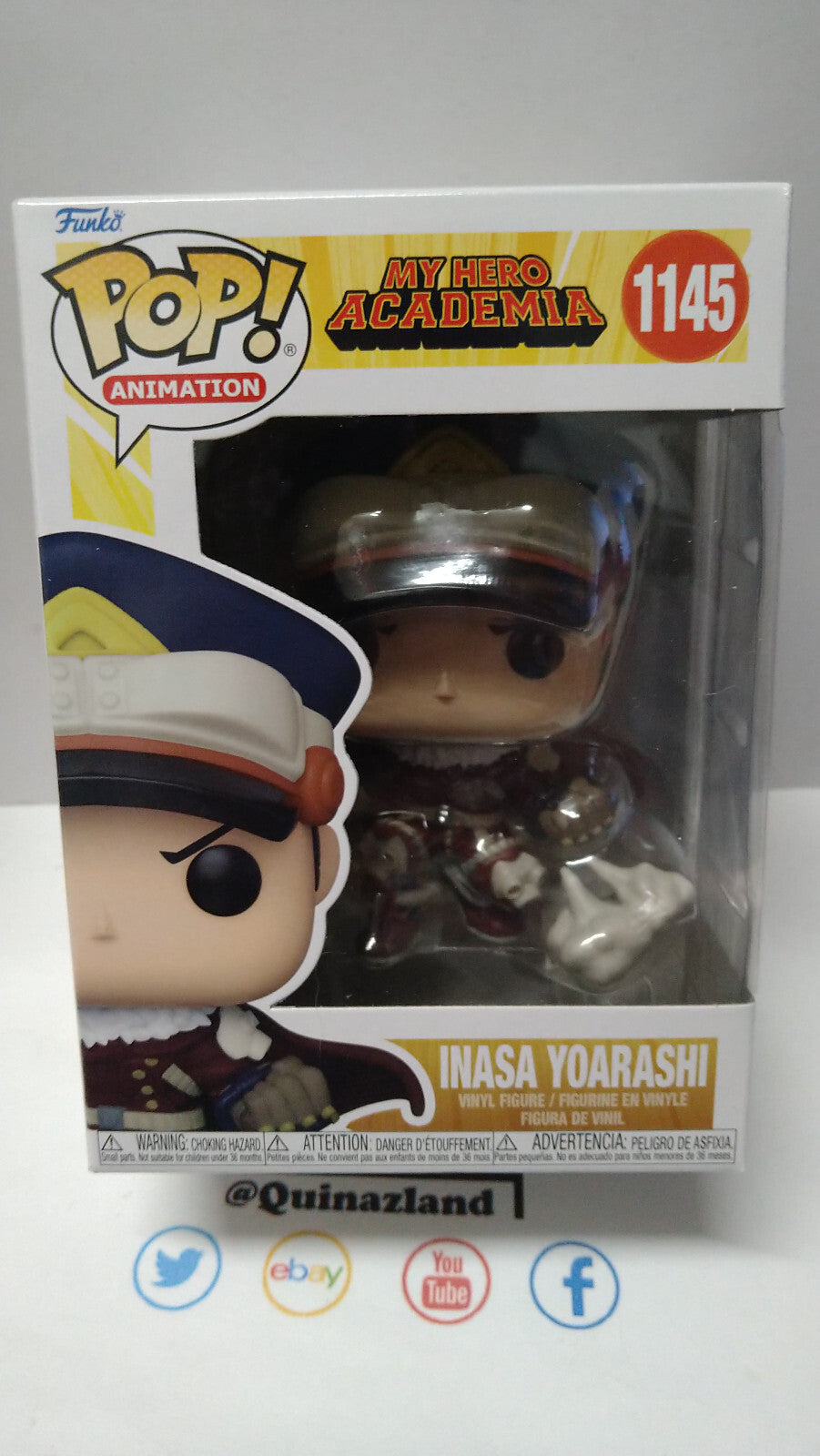 Funko Pop! MY HERO ACADEMIA 1145 Inasa Yoarashi (F40)