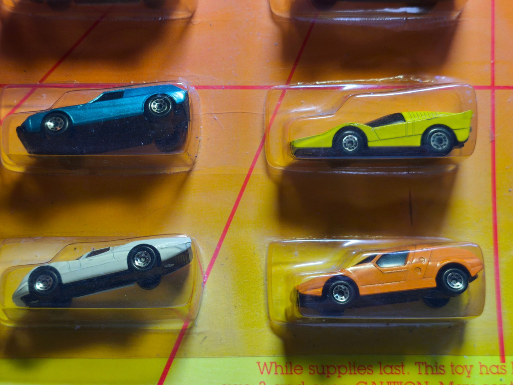 Matchbox promo mc donald des années 80 Présentoirs avec les 16 voitures (ET)