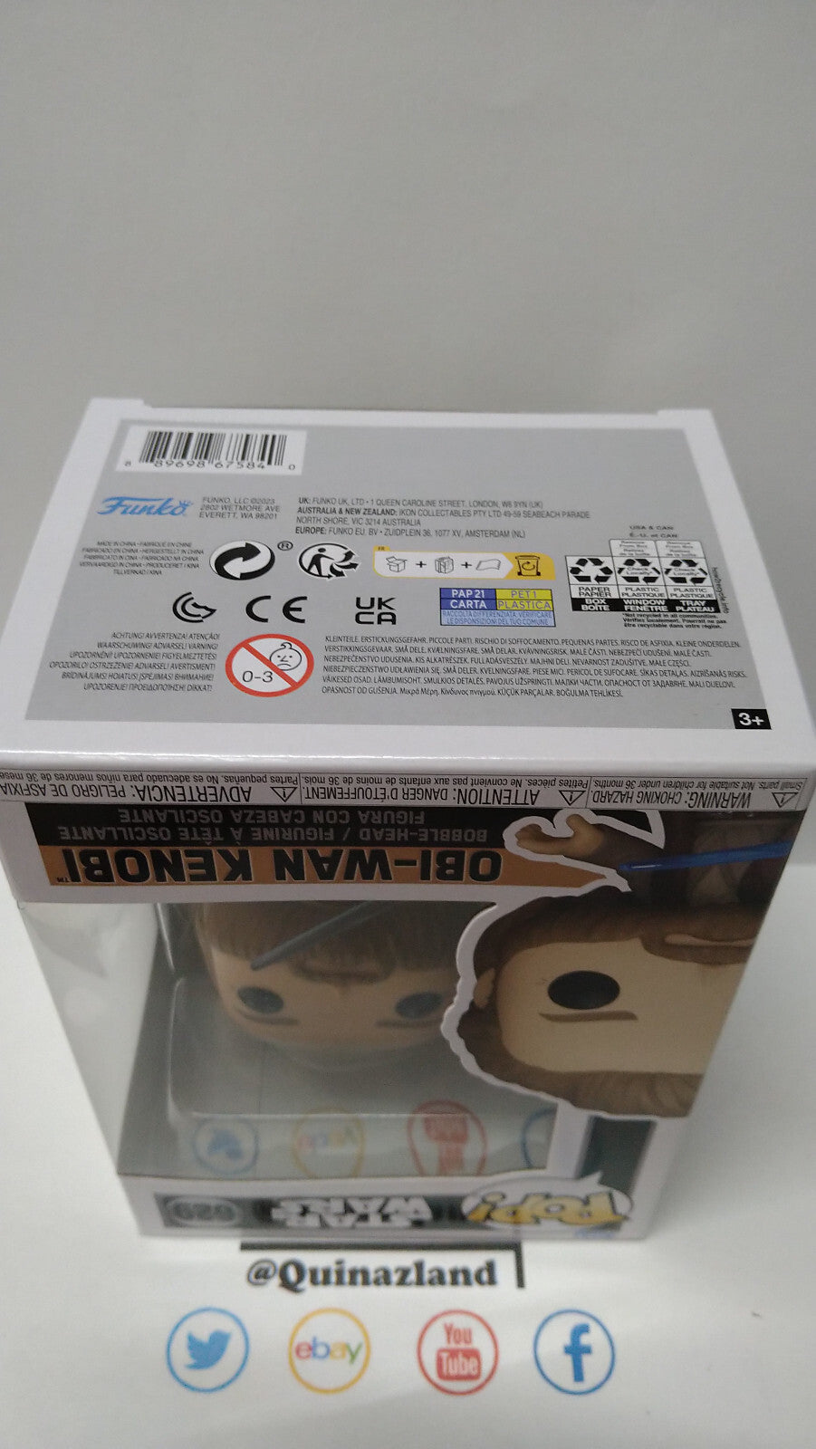 Funko Pop!  STAR WARS  N° 629 Obi-Wan (Posture de Combat) (F7)