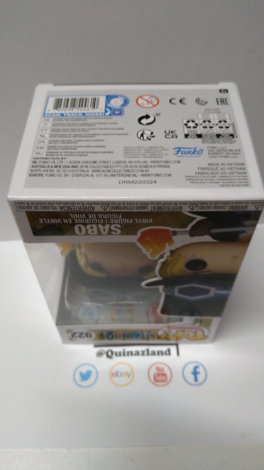 Funko Pop! ONE PIECE  N° 922 Sabo (FU34)