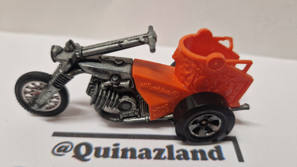 Hot wheels 1972 Rrrumblers  Choppin chariot version orange  (A03)
