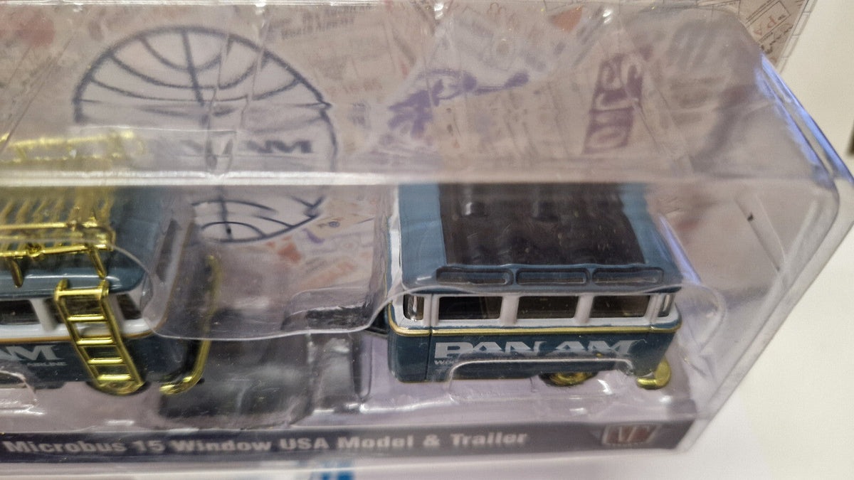 M2 Machines Pan Am 1958 Volkswagen Microbus 15 Window Usa  Chase 250 pcs  (CT01)
