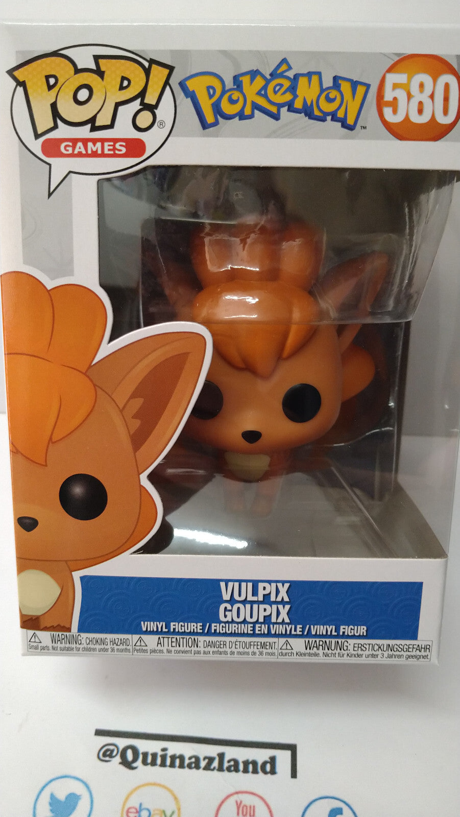 Funko Pop! POKEMON 580 Vulpix Goupix  (FU18)