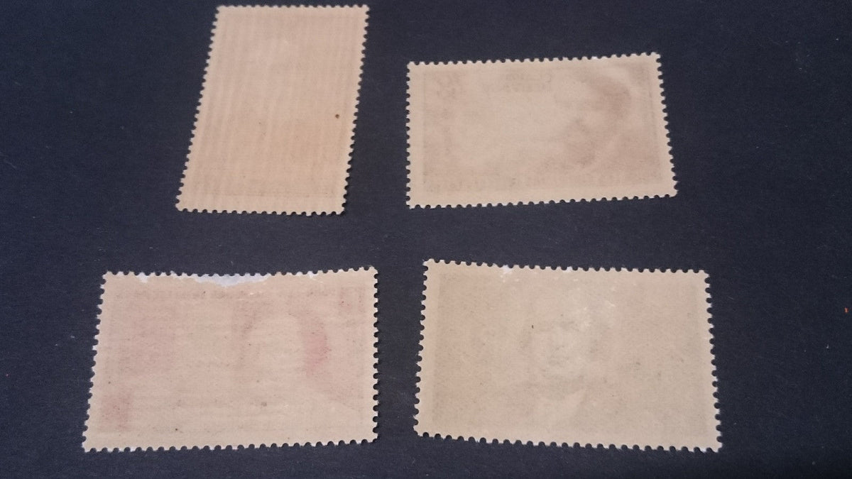 Lot de 4 Timbres France 1939 Chômeurs intellectuels N°436 à 439 YT