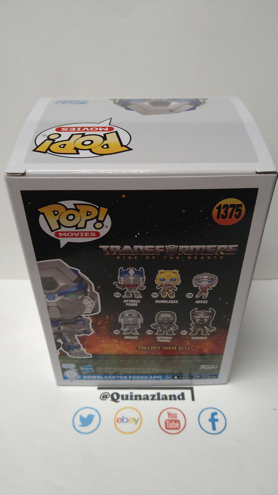 Funko Pop!  TRANSFORMERS POP Movies N° 1375 Mirage  (F17)