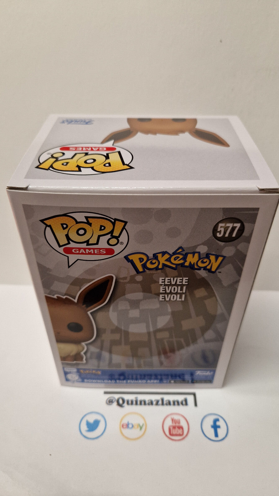 Funko Pop! POKEMON POP Games N° 577 Evoli  (F9)