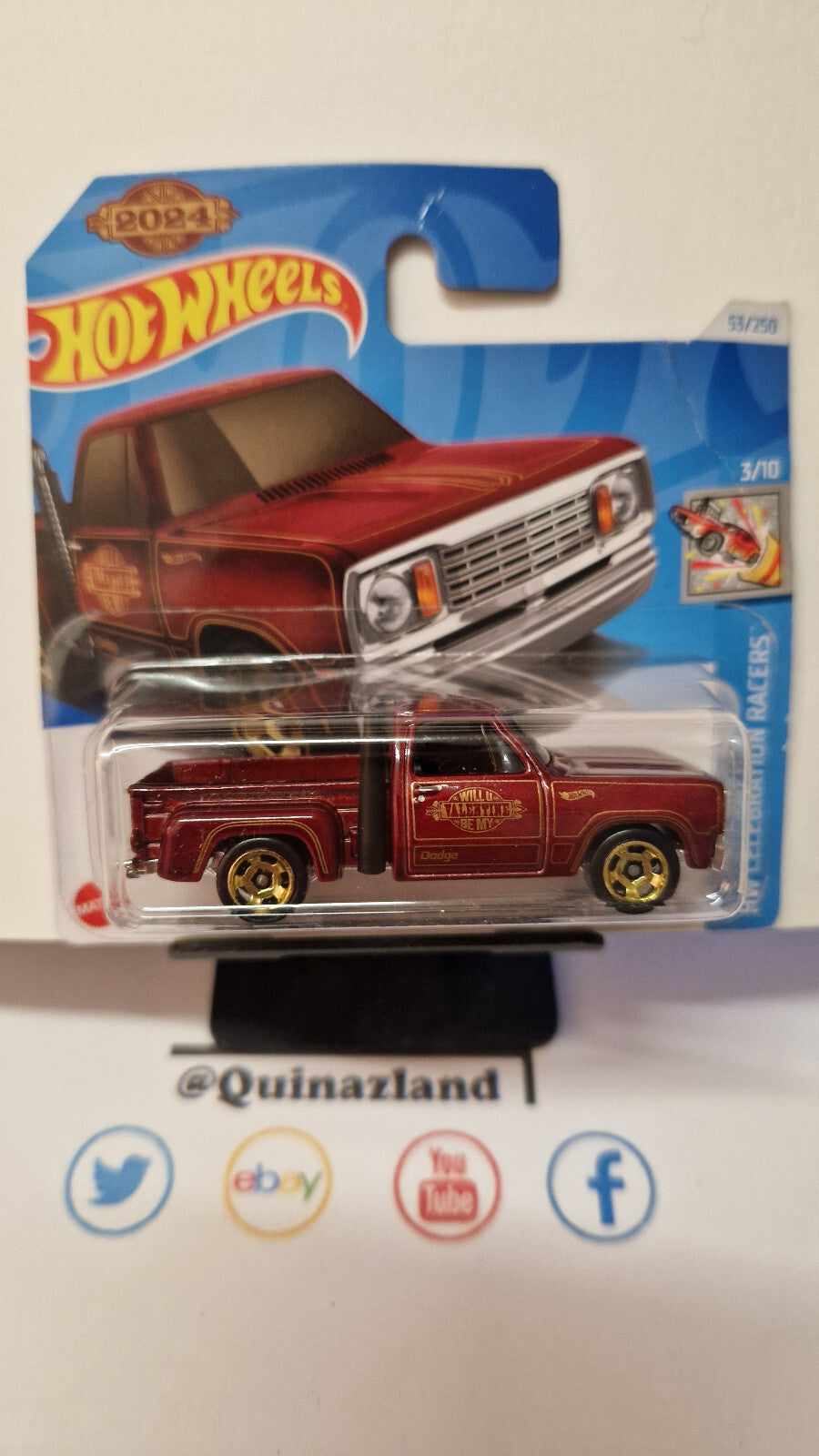 Hot Wheels 1978 dodge li'l red express truck  2024-053  (NP26)