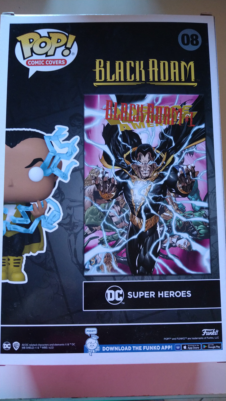 Funko Pop! COMIC COVER N° 08 Black Adam (cart)