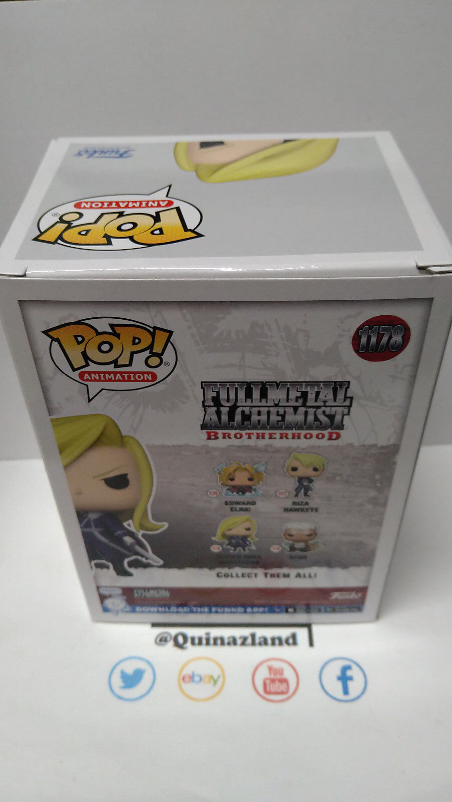 Funko Pop! FULLMETAL ALCHEMIST #1178 Olivier s/Sword (FU20)